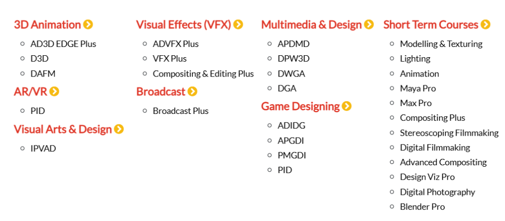 animation and multimedia courses at MAAC