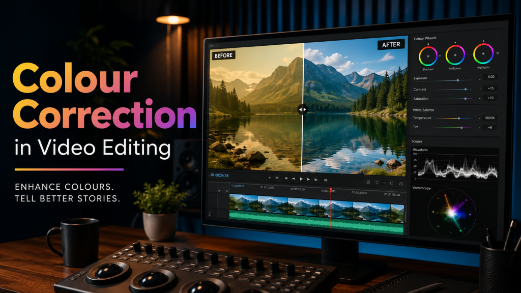 colour correction in video editing