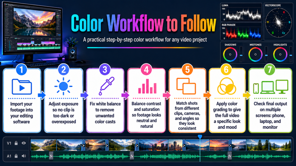 Color workflow to follow